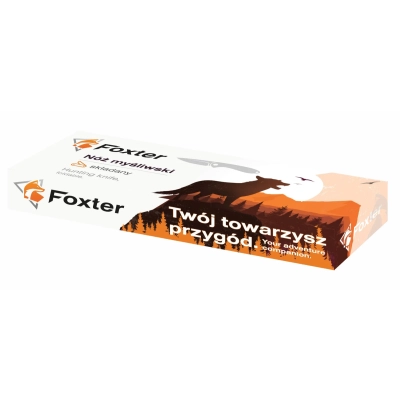 FOXTER® Nóż składany ratowniczy myśliwski survival 21cm